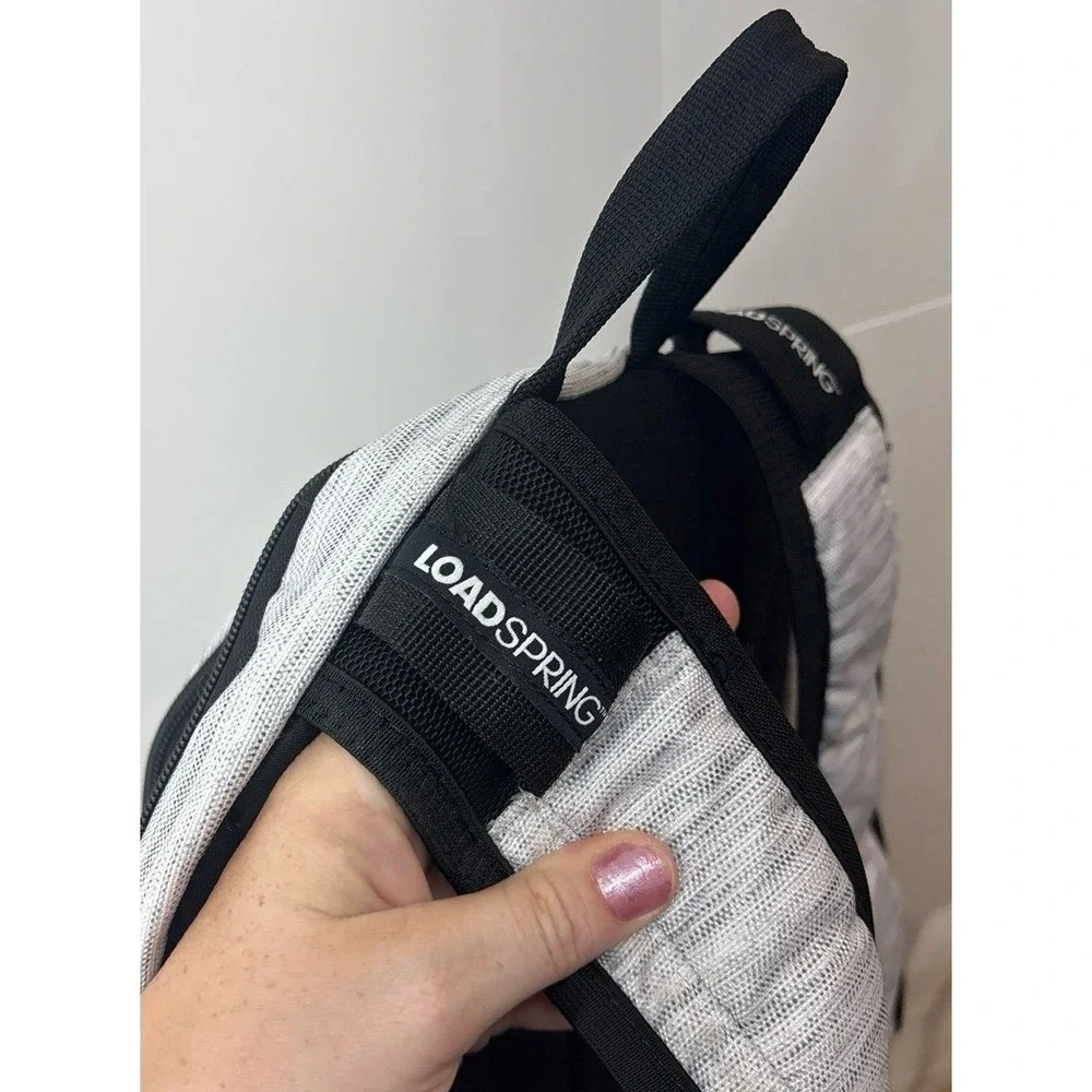 Adidas Prime 7 Backpack (17 inch) Light Gray & Black book bag